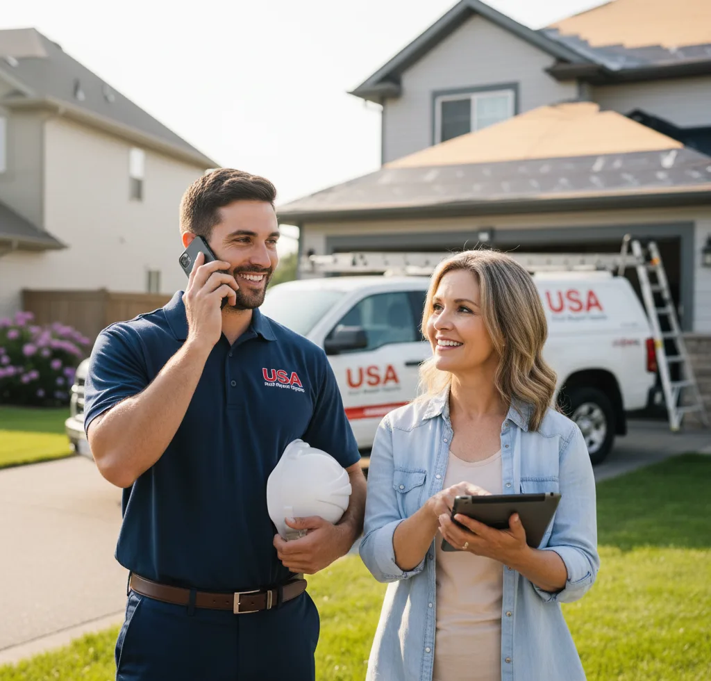 USA Roof Repair Experts customer support in Mequon